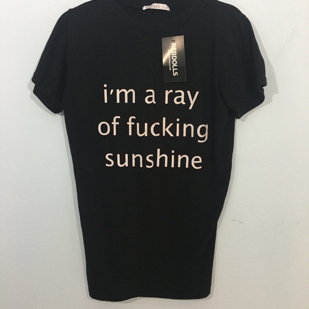 Rebdolls Black NWT Graphic T-shirt Size 1X